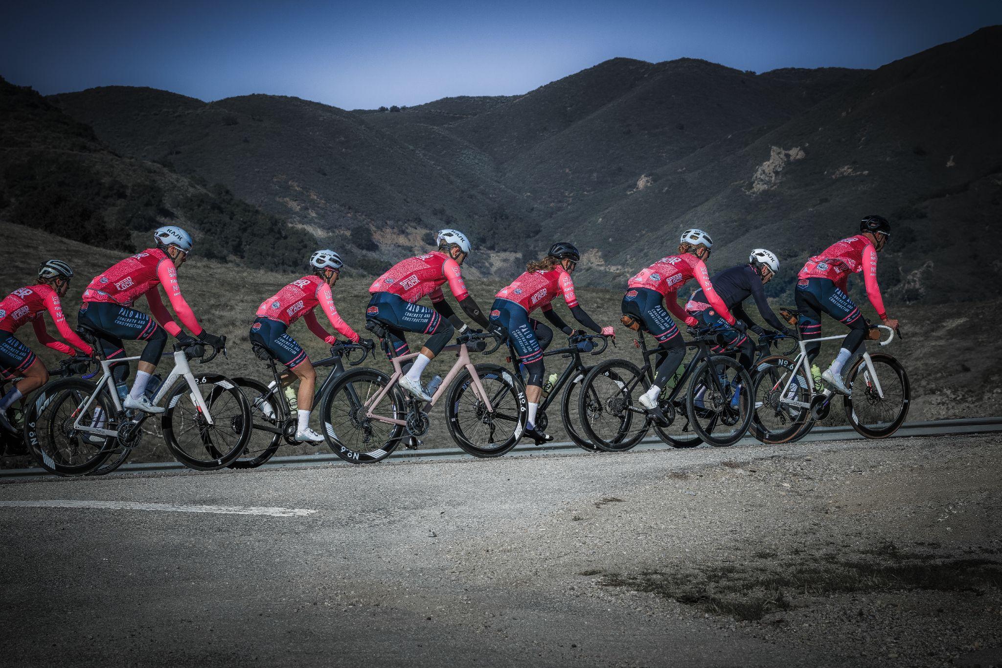 Peloton on the climb