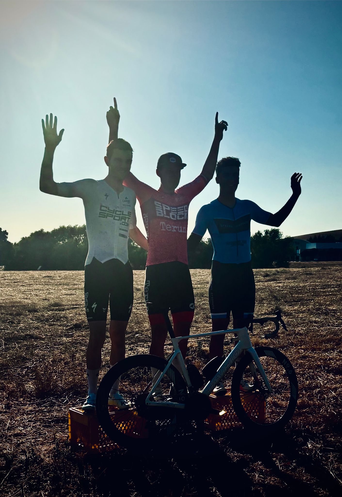 Podium — golden light